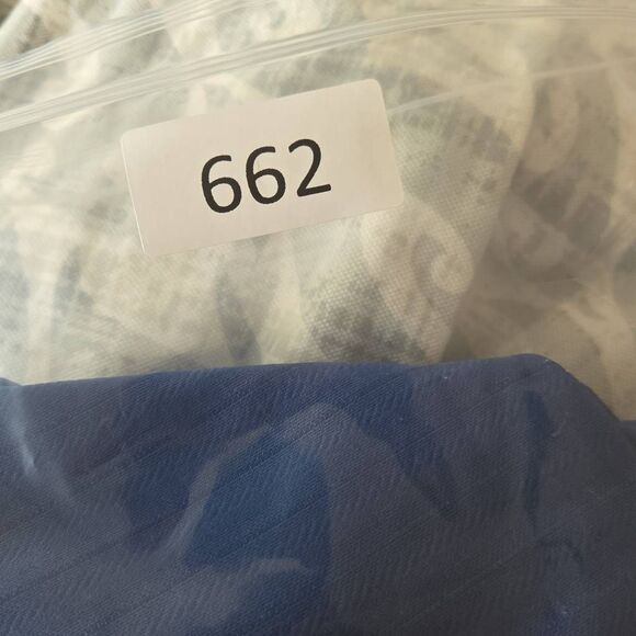 Lilly Dache Men's Textured Jacquard Striped Raglan Sleeve Polo Shirt Blue Large - Picture 6 of 6